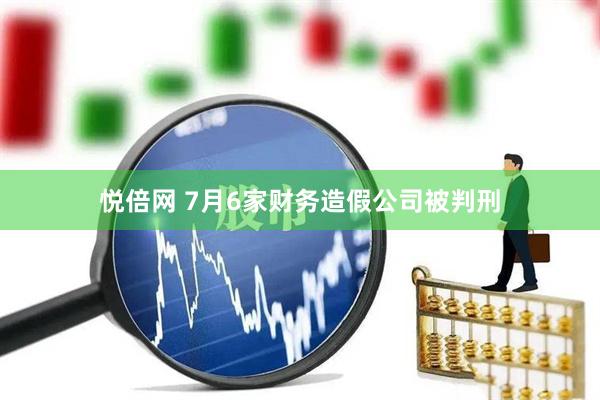 悦倍网 7月6家财务造假公司被判刑