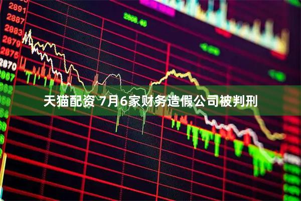 天猫配资 7月6家财务造假公司被判刑
