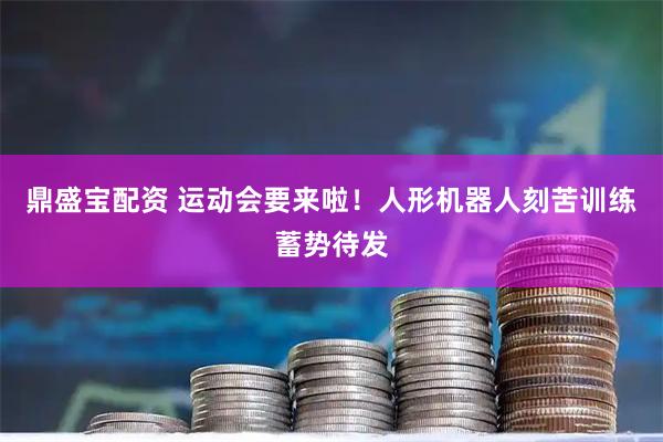 鼎盛宝配资 运动会要来啦！人形机器人刻苦训练蓄势待发