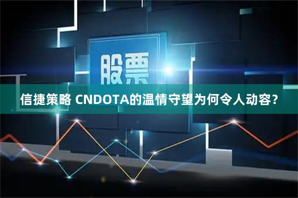 信捷策略 CNDOTA的温情守望为何令人动容？